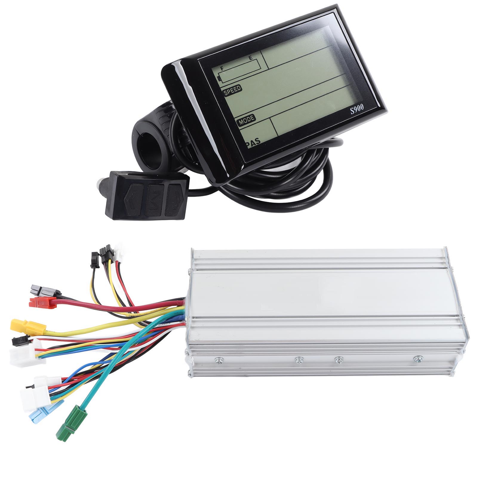 

35A Electric Bicycle Conversion Kit for Anderson Plug Controller S900 Panel Brake Handle and Thumb Throttle for Upgrade