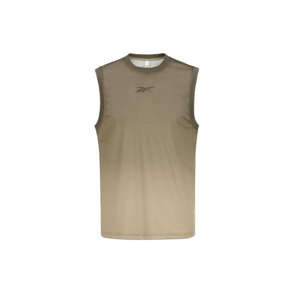 Reebok Hoop Vest U Series Fashion Gradient Retro Sports Casual Loose Round Neck Sleeveless Vest Unisex Tops Light-Khaki 23RMS427UGK0