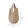 Borsa a Spalla Intrecciata Fatta a Mano Vintage da Spiaggia Estiva Rattan Rattan Borse da Shopping Bohémien da Donna per Viaggio Estivo Vacanza Tote Casual
