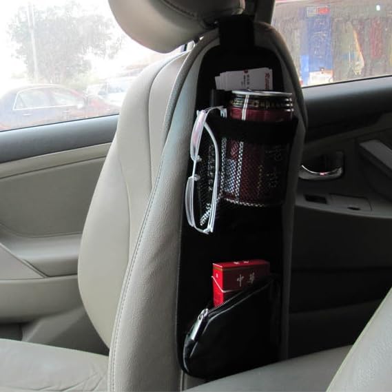 Karim Car Storage Hanging Seat Side Passenger Universal Car Storage Side Convenient Car Accessories of Pocket, Driver's Seat, Seat, Net, Storage,