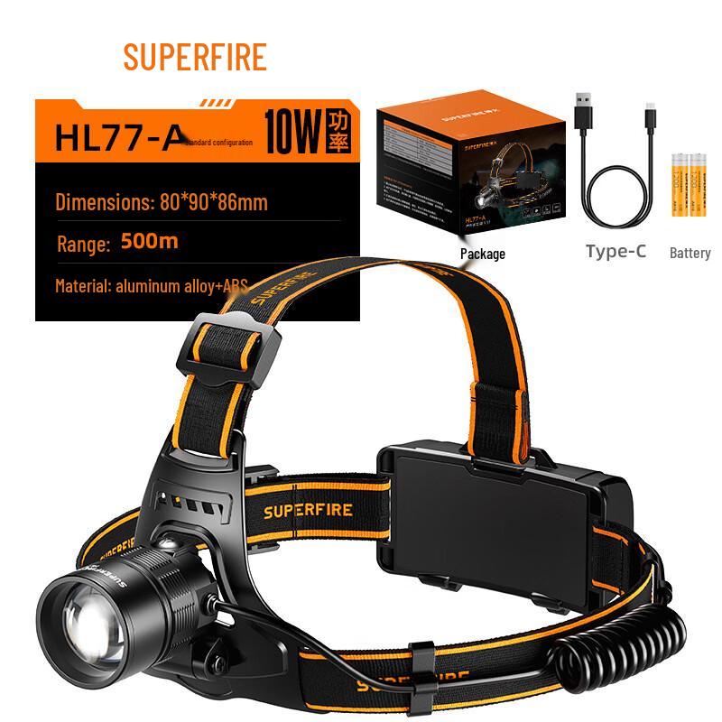 

SupFire HL77-A Rechargeable Zoom Headlamp