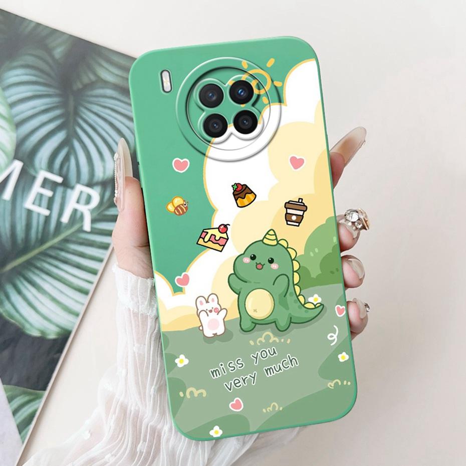 Lens Protective Case For Huawei Nova 8i NEN-L22 NEN-LX1 NEN-LX3 Cute Cartoon Soft Silicone Cover For Huawei Nova8i Phone Cases