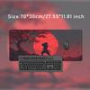Mouse Pad Samurai under Red Moon Gamer XL HD Computer Mousepad XXL Mouse Mat Natural Rubber Carpet Office Accessories Table Mat