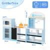 Loja de Brinquedo para Crianças, Brinquedo Educativo para Crianças a partir de 3 Anos, Madeira + Plástico, Azul, 30x155x