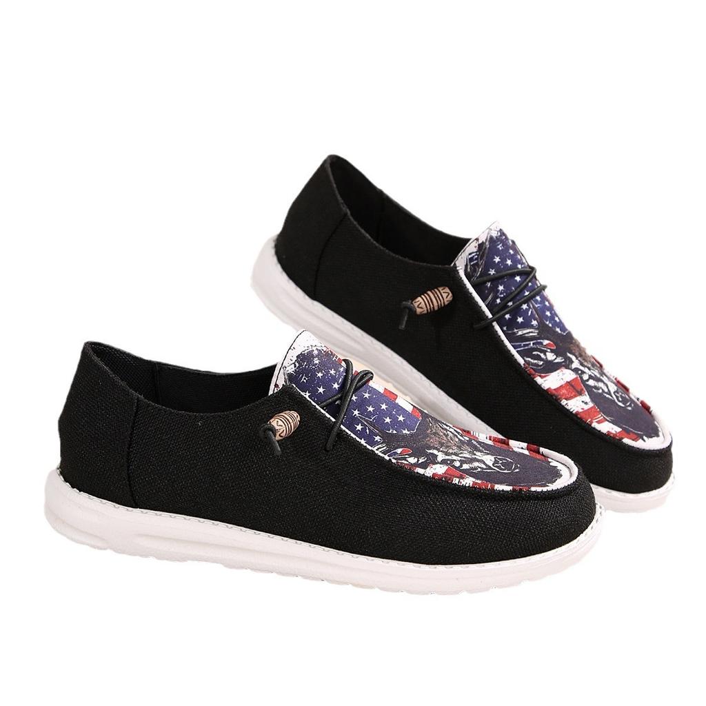 Plus Size Ethnic Style Series Flat Casual Women's Shoes Spring and Autumn New Breathable Soft-soled Shoes