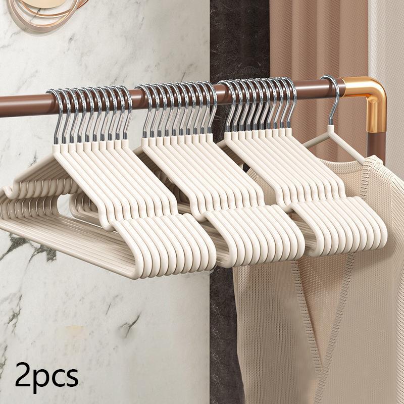

Более толстая вешалка для одежды из нержавеющей стали, бытовая, подвесная, пластиковая, многофункциональная, удобная 2pcs