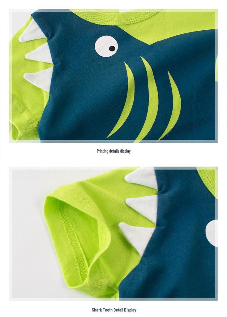 Korean-Style Kids' Summer 2026 Boys' Short-Sleeved T-Shirts