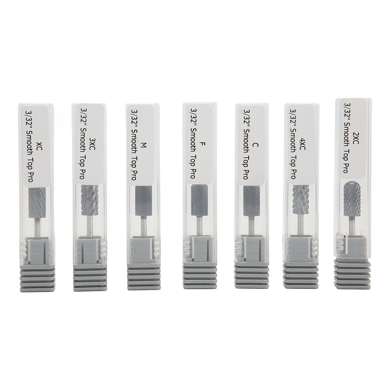 

7pcs Tungsten Steel Nail Drill Bit Professional Portable Nail Artist Beginner Cuticle Remover Bits