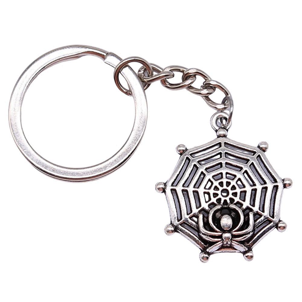 Bat Charm Keychain Spooky Insect Key Holder Halloween Day 28mm Ring