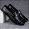 Live Stream Popular Men's Leather Doudou Shoes Spring New Casual Lazy Shoes One Pedal Driving Shoes British Leather Shoes
