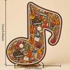 Instrument Print Musical Note Jigsaw Puzzle Irregular Musical Note Puzzle  Desktop Decor