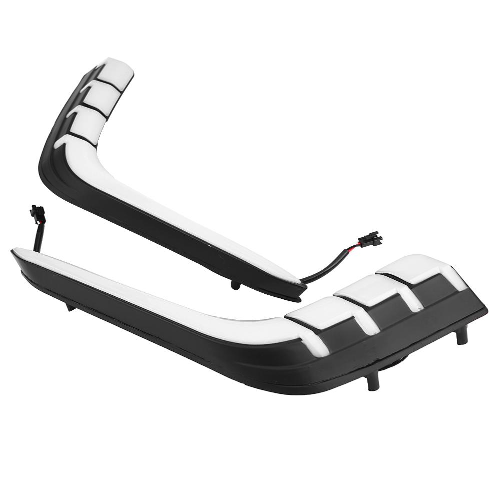 1Pair Car Daytime Running Light Turn Signal 2 Color DRL LED Fog Lamp for Suzuki Swift 14 16