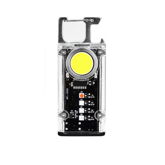 Praktische LED-Taschenlampe, wiederaufladbar, Outdoor-Camping-Schlüsselanhänger-Lampe