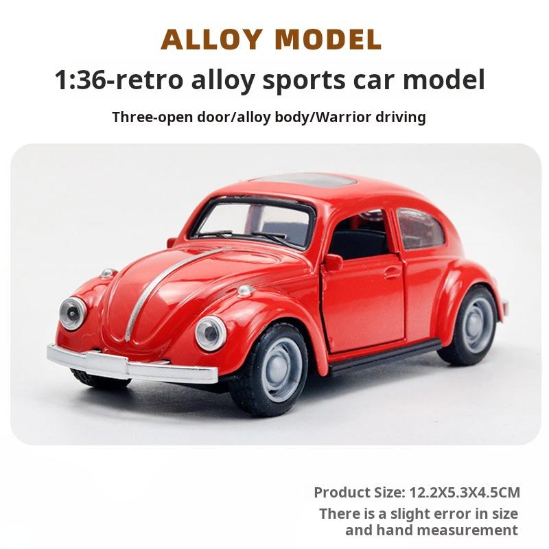 1:36 Alloy Classic Car Model Childrens Toy Car Ornaments Pull-Back Car Model Boy Toy Die-Cast Educational Toy