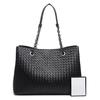 Trendy new first-layer sheepskin women's bag women's shoulder bag large-capacity fashion woven versatile light luxury