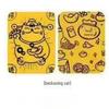 Gold Foil Lucky Cat & God of Wealth Phone Sticker – Prosperity Charm, Treasure Vault Gift