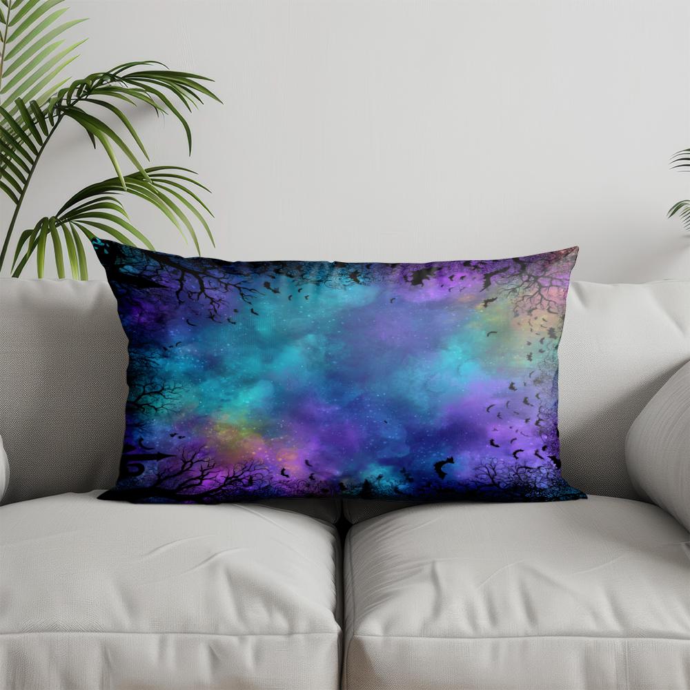 Home Decor Cute Halloween Fairy Pillowcase Suitable For Sofa Bedroom Car Pillow Cover Cushion Rectangular Back Cushion