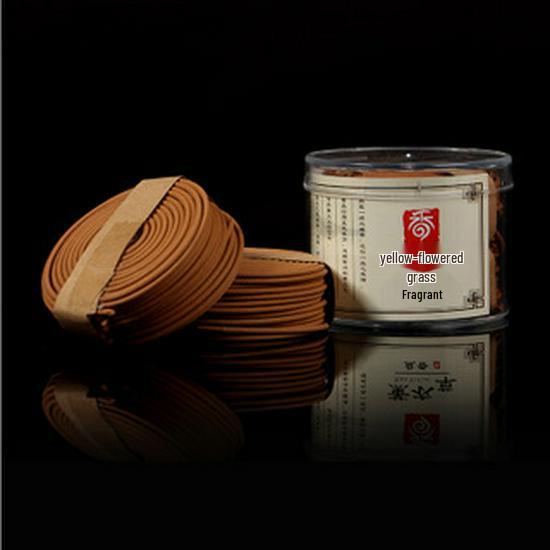 Jinfengxing Natural Sandalwood & Agarwood Indoor Coil Incense for Aromatherapy, Mosquito Repellent, and Odor Removal