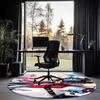 Harley Quinn Printed Round Rug Carpet Chair Rug Area Rug Entryway Doormats,for Office Chair Living Room Bedroom Kitchen Room.