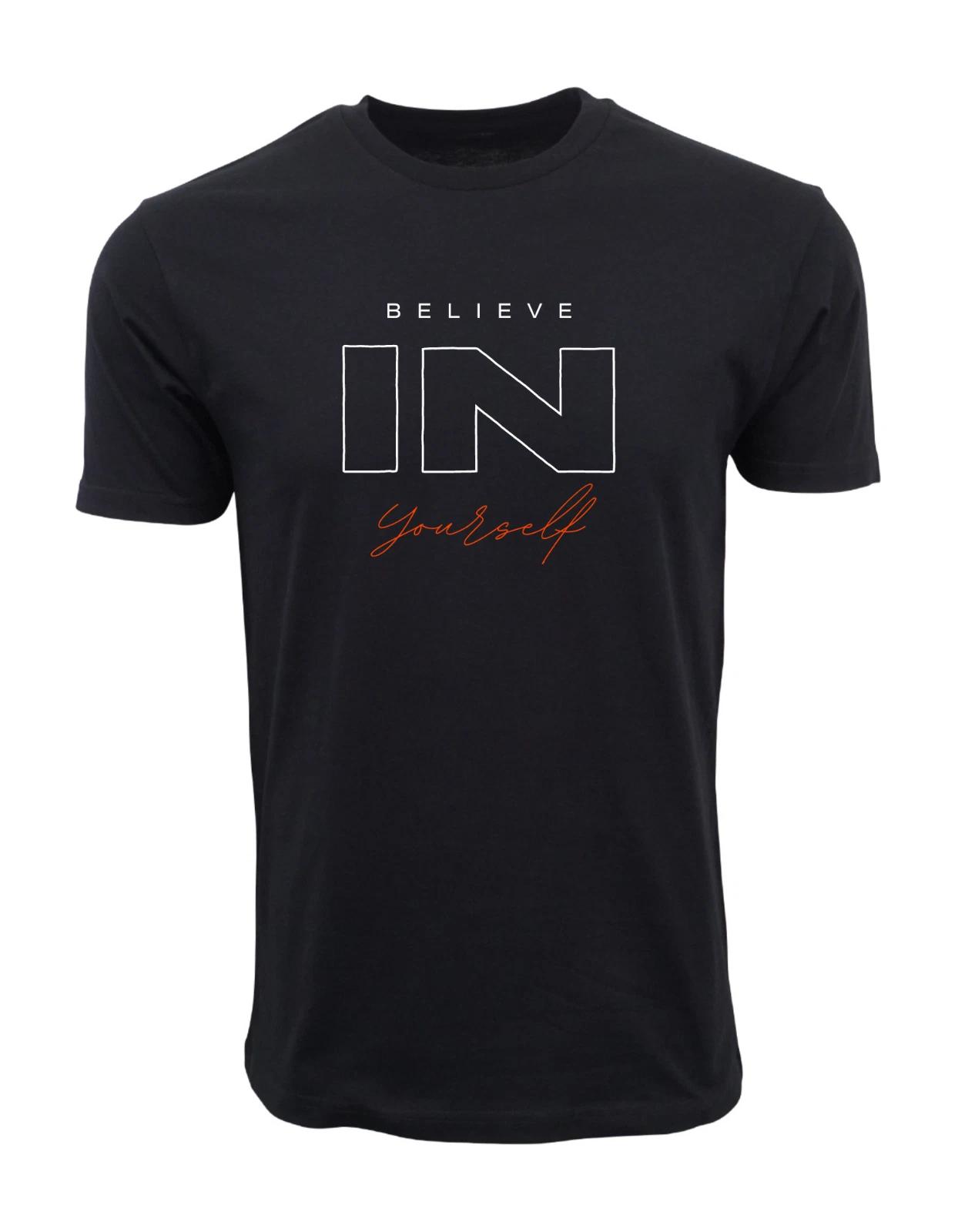 Unisex Adult Casual Graphic BELIEVE IN YOURSELF GRAPHIC T SHIRT T-S... XXXL