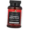 Vitamin K Komplex, Vitamin K Triple Play, FutureBiotics 60 Kapseln (36419014)