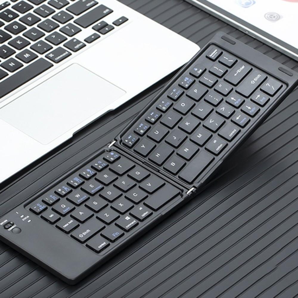 Rechargeable Wireless Folding Keyboard Slim Design Foldable Keyboard Bluetooth Keyboard  Office