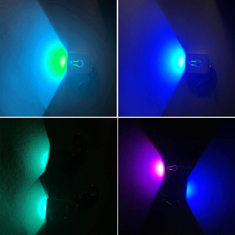 LED Keychain Festival Pattern Luminous Keyring for Outdoor Emergency Daily Use