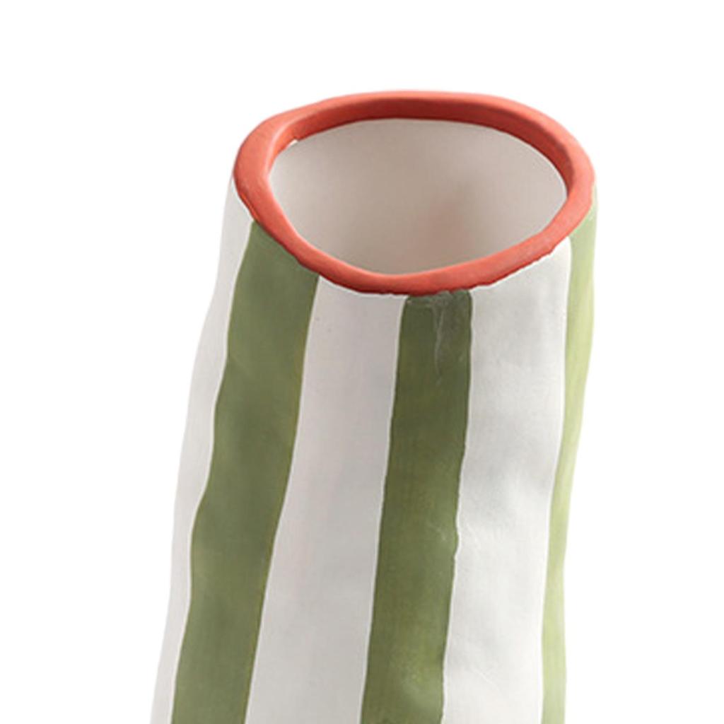 Ceramic Flower Vase Decorative Vase Housewarming Gift Flower Arrangement Modern Geometric Vase for Fireplace Shelf Bedroom