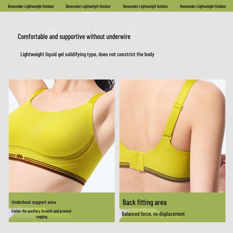 Banana Underwear Seamless Wireless Sports Bra 75B