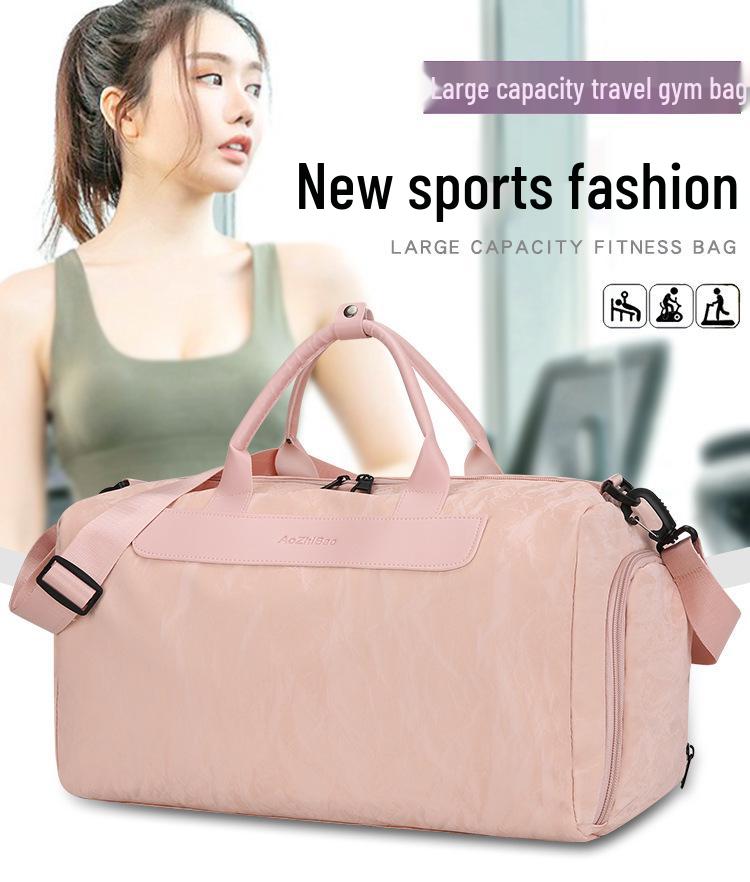Lightweight PU Water-Repellent Fitness Bag with Wet/Dry Separation for Short Trips