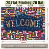 2D Global Country Flags Welcome Photo Booth Background Cloth