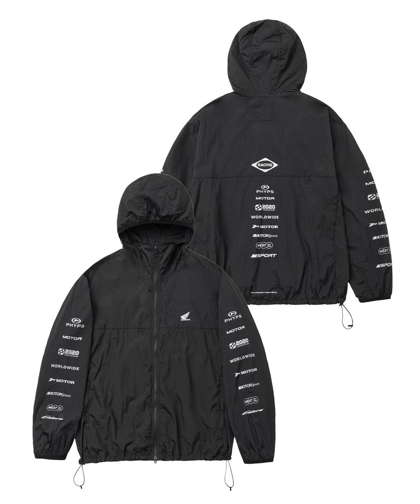 PHYPS MOTORCYCLE Lightweight Windbreaker Black