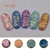 DIY Glitter Acrylic Scale Tips Sequins Sticker Manicure Nail Decor Tool for Lady