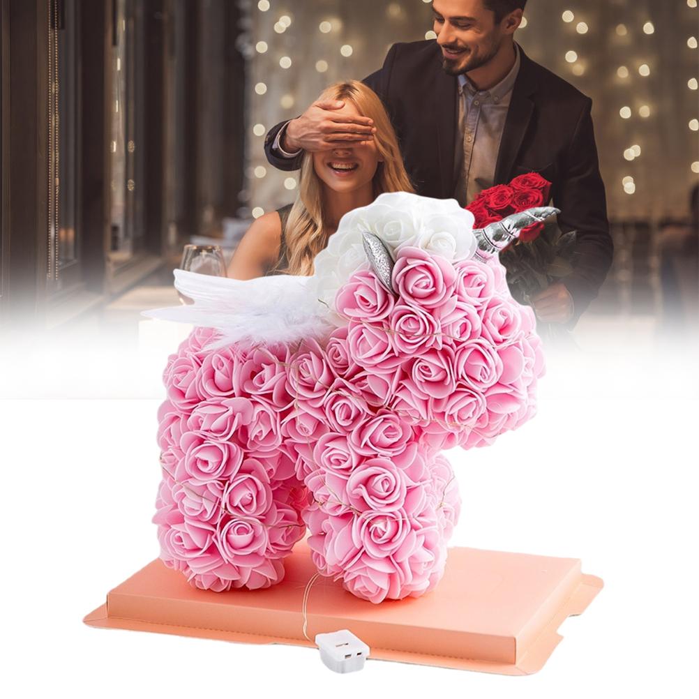 Valentinstagsgeschenk Rose, LED PE Blume, Weihnachtsdekorationen