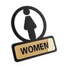 Toilet Sign Acrylic Bathroom Signage Restroom Reminder Sign Hanging Hollow Plaque for Business Company Office Public Door Wall