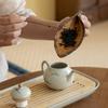 Tea Ceremony Tool Bamboo Woven Tea Chaze Retro Oval Tea Shovel Chinese Style Tea Dustpan Gift