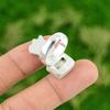 Natural Sleeping Beauty Turquoise Multi Stone Blue Ring Size 7.75 925 Silver