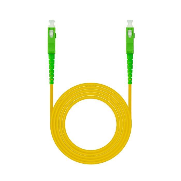 Câble Fibre Optique - Nano Cable - 10.20.0005 - SC/APC - Monomode Simplex - 5m - Jaune