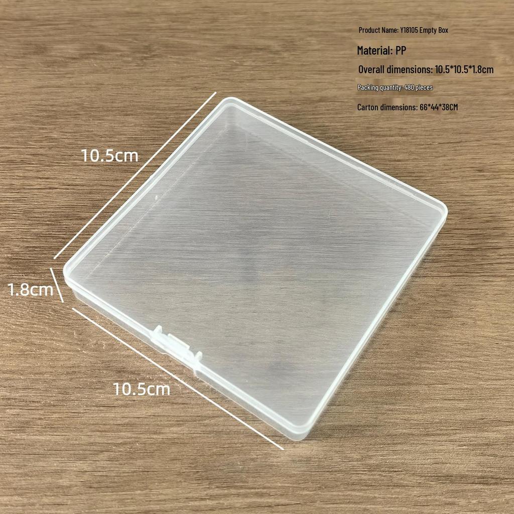 Transparent Ultra-Thin 1.7cm Rectangular Jewelry Box with Lid