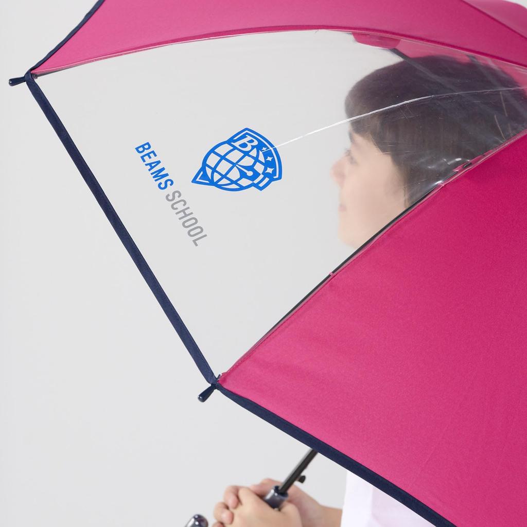 Beams School Long Umbrella with Transparent 120492 Kids Window, PK, 55cm,