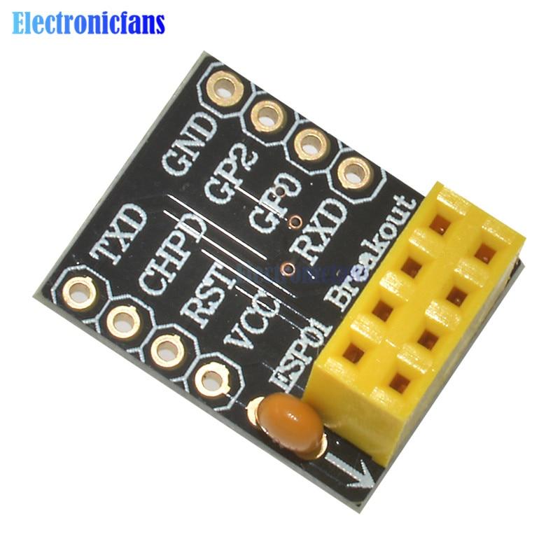 Artshu 10PCS For ESP-01 Esp8266 ESP-01S Model Of The ESP8266 Serial Breadboard Adapter To WiFi Transceiver Module Breakout UART Module Artshu 10PCS For ESP-01 Esp8266 ESP-01S Model Of The ESP8266 Serial Breadboard Adapter To WiFi Transceiver Module Breakout UART Module