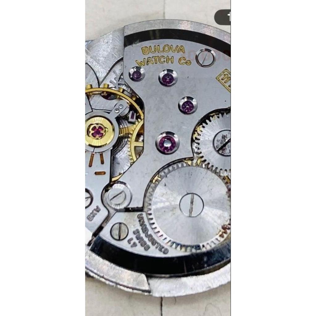 Used BULOVA Vintage Manual Winding Watch Rectangular