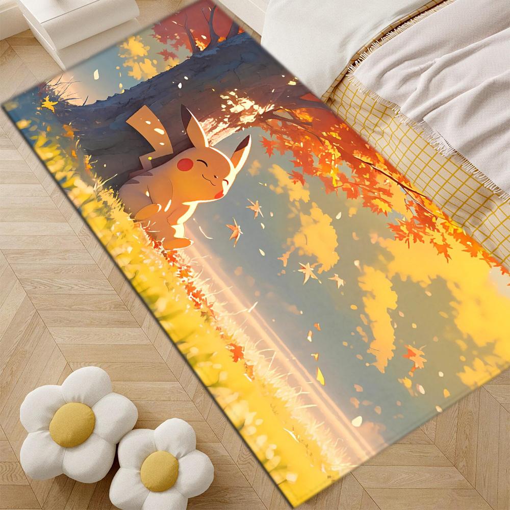 Fashion Entrance Mat Living Room Rugs Decoration P-Pikachuus Balcony Doormat Front Door Super Absorbent Bathroom Rug Floor Mats