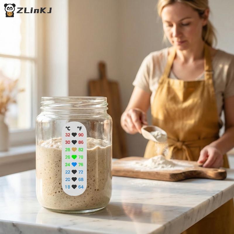Teig-Fermentationsthermometer-Patch Digitaler Temperaturaufkleber zum Backen Home Kitchen Säurebrot Gärung