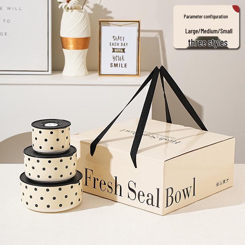 Ceramic Food Storage Bowl Set