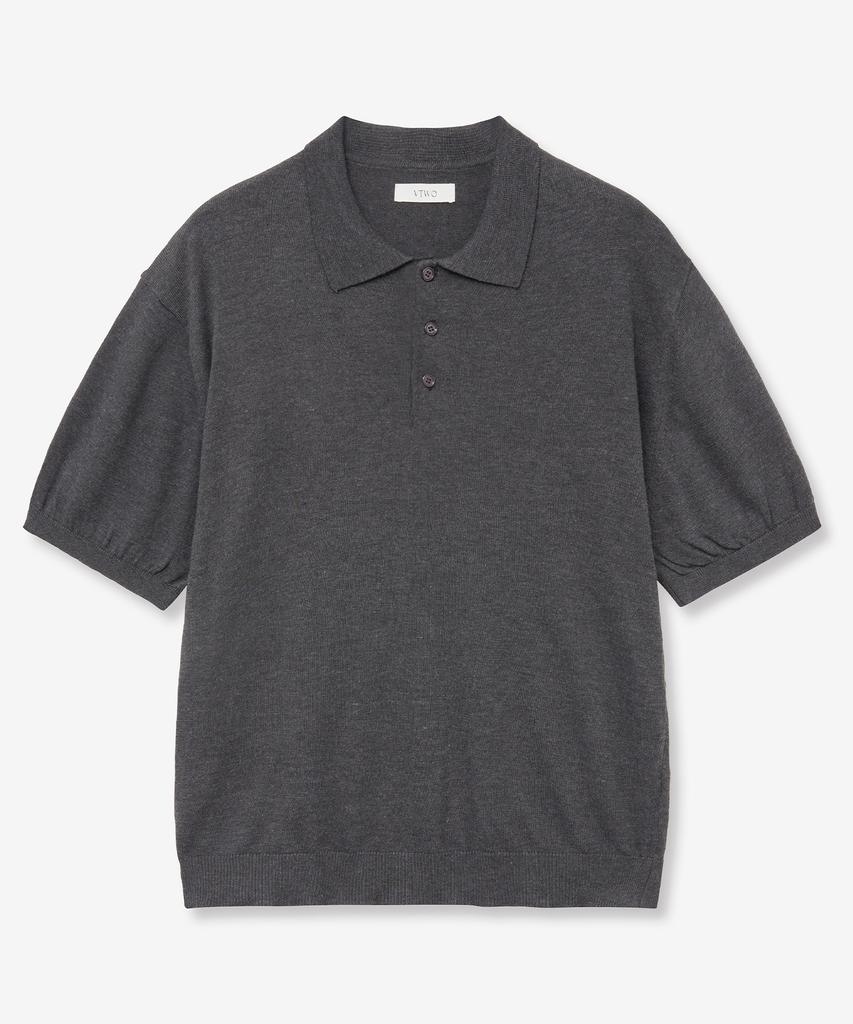 VTWO Cool Washable Polo Knit (Charcoal)