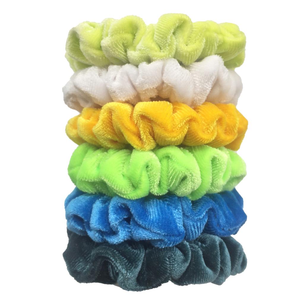 6pcs Scrunchies Women Velvet Scrunchy haar accessoires for boutique Cute Leopard High Quality Elastic Headwear Ponytail Hair Tie