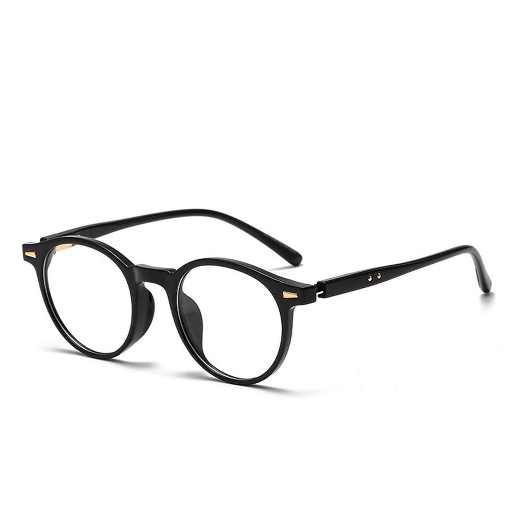 Round Shape Women Glasses Rivets Decoration  Material Men Women Eyeglasses Blue Light Blocking Female Glass