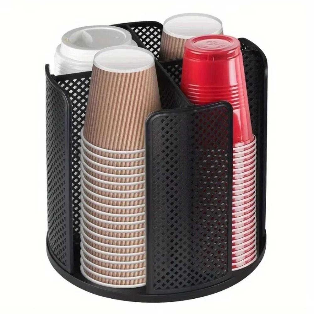 Removable Coffee Cup Dispenser 4 Compartments Desktop Storage Organizer  Coffee Shop