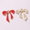 10-20pcs Bow Charms Pendant Enamel Alloy Metal Craft DIY Jewelry Making Accessories Findings for Earrings Necklace Bracelets
